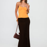 Rehna Halter Top Orange