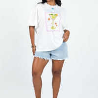 Martini Oversized Tee White