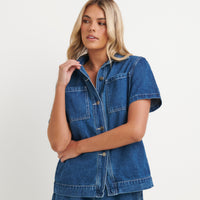 Sally Shirt Dark Blue