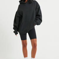 Unisex Roman Oversize Hoodie Black