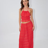 Elena Set Cherry - FINAL SALE