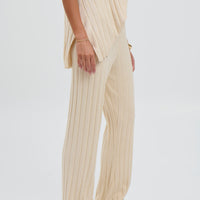 Leighton Ribbed Pant Bone