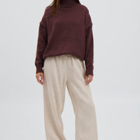 Lorena Knit Chocolate