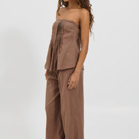 Ginny Pant Set Chocolate