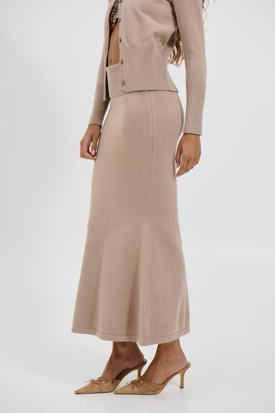 Luca Maxi Skirt Latte