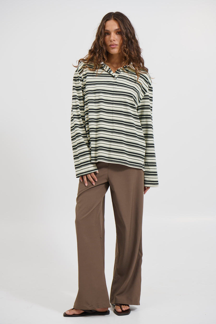 Arna Rugby Sweater Beige