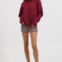 Sherri Knit Jumper Burgundy