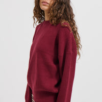 Sherri Knit Jumper Burgundy