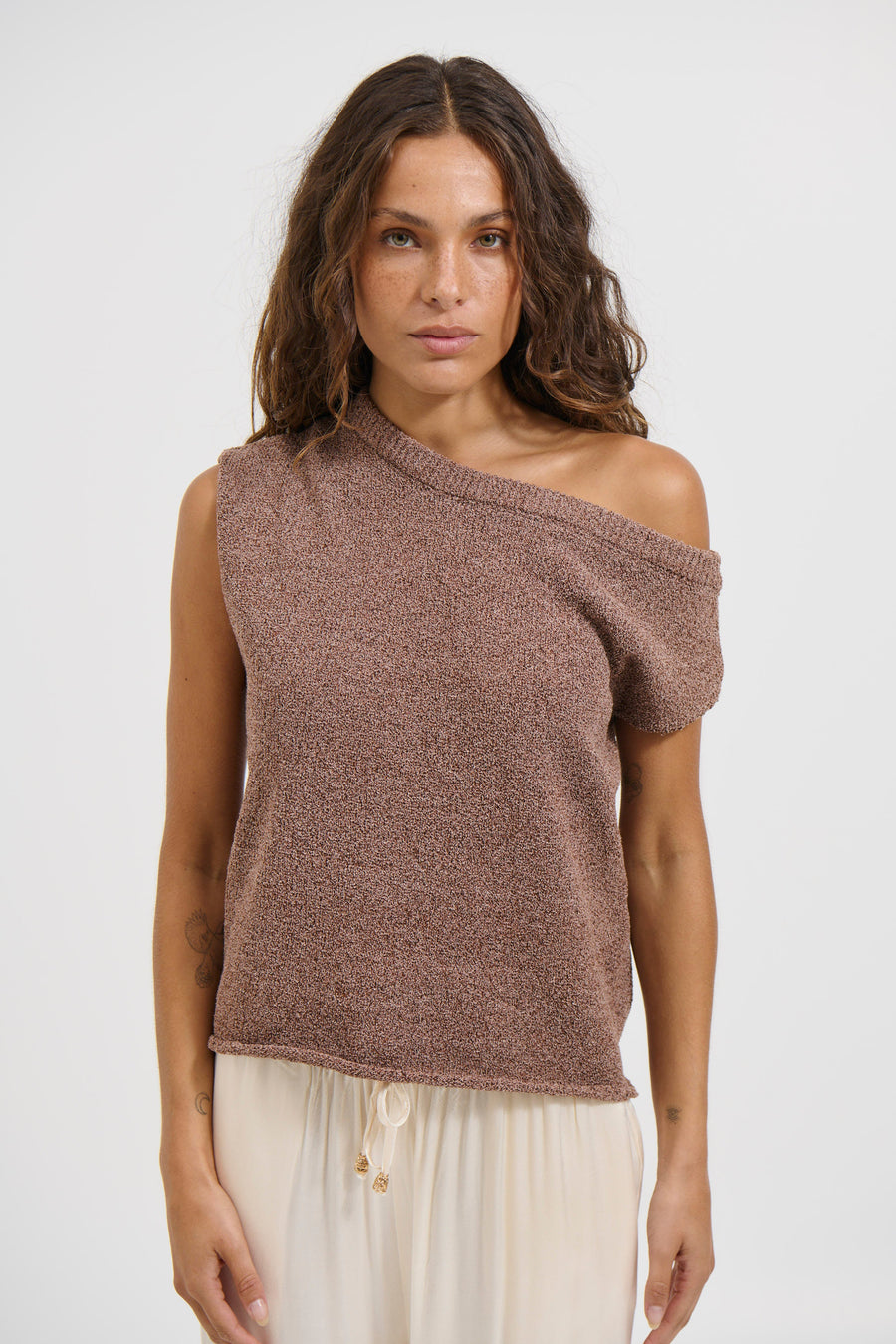 Kaisha Crop Knit Hazelnut