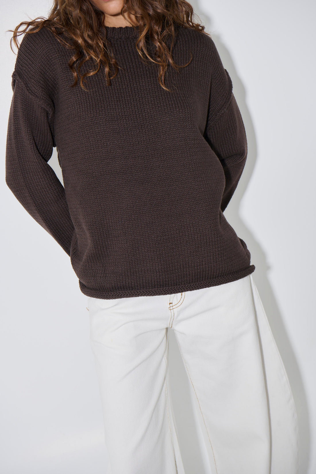 Toni Knit Jumper Chocolate