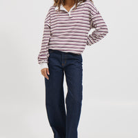 Wynter Rugby Sweater Berry