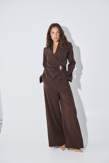 Sharna Pant Dark Brown
