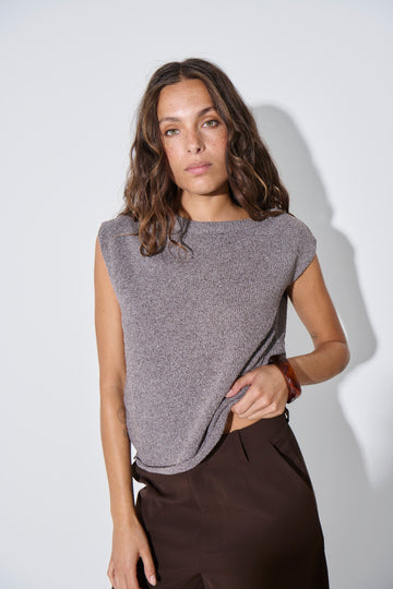 Kaisha Crop Knit Storm