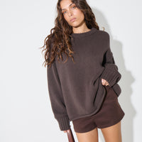 Nikova Knit Jumper Chocolate