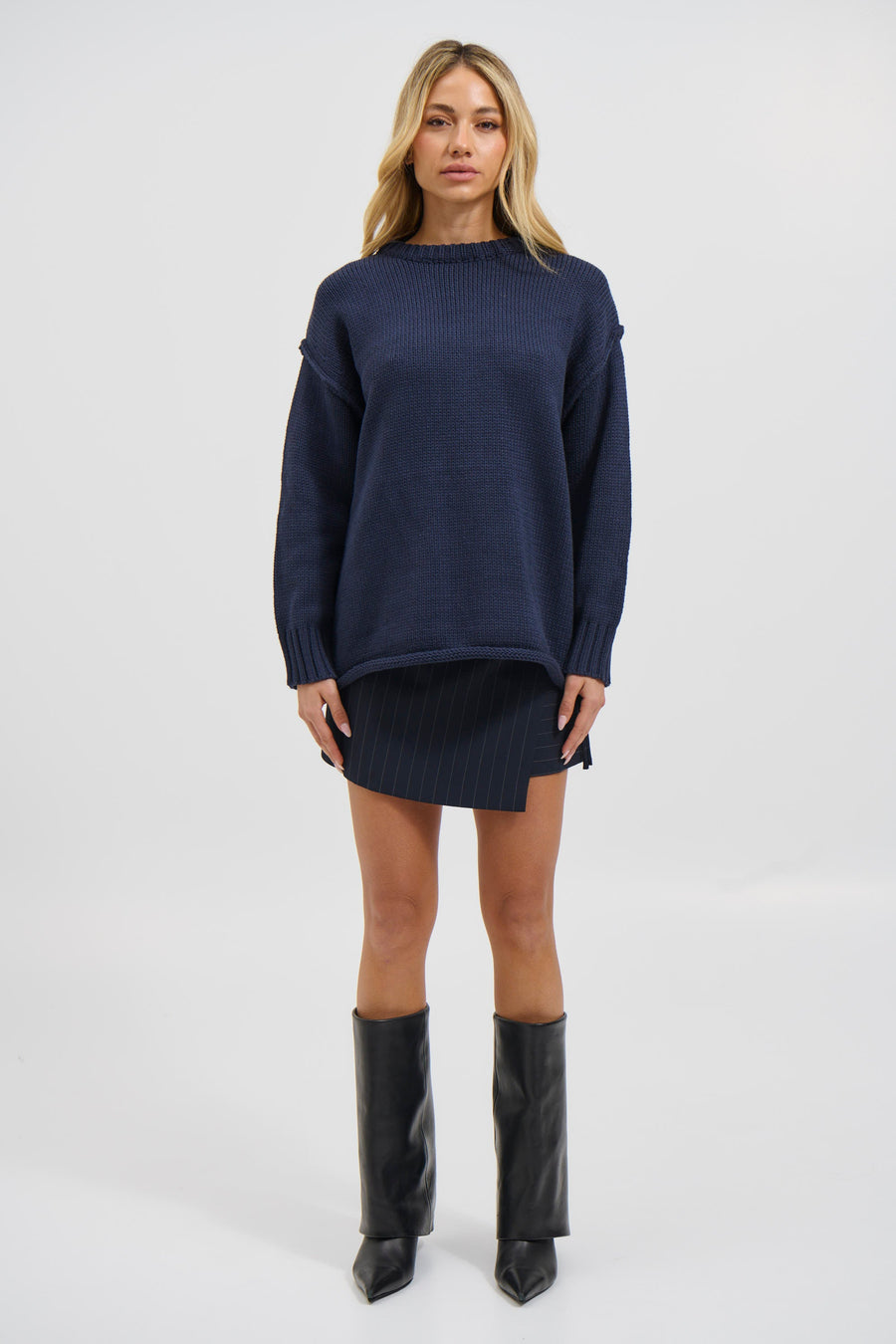 Toni Knit Jumper Navy