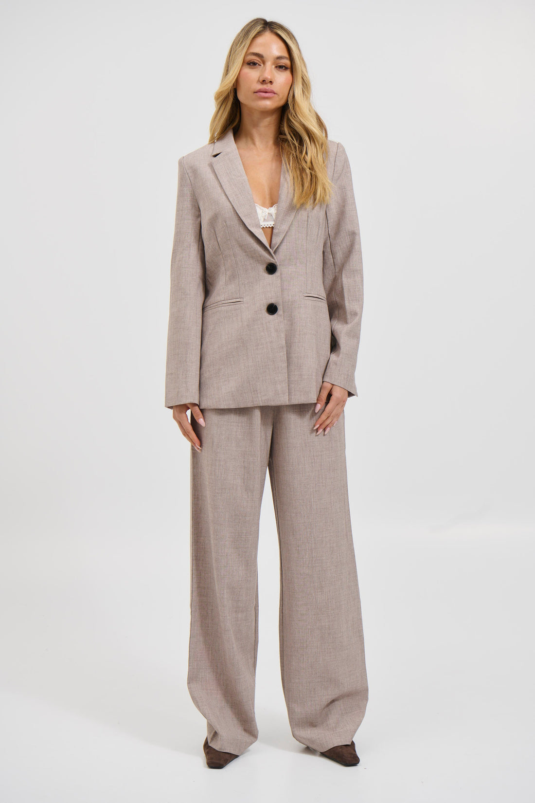 Simona Blazer Light Brown