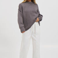 Nikova Knit Jumper Dark Grey