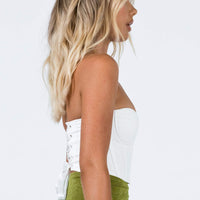 Endless Love Corset Top White