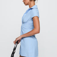 Motley Mini Dress Blue Stripe
