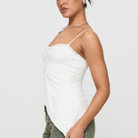 Amabella Asymmetric Top White