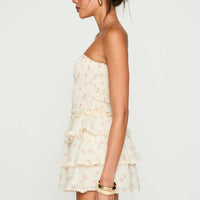 Sunkiss Frill Mini Dress Floral