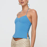 Rehna Halter Top Blue