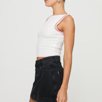 Gazelle Denim Skort Washed Black