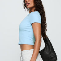 Baseline Scoop Rib Tee Light Blue