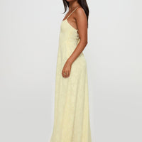 South Of France Maxi Dress Yellow