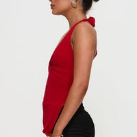 Chilli Halter Top Red