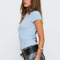 Prestige Longline Baby Tee Soft Blue