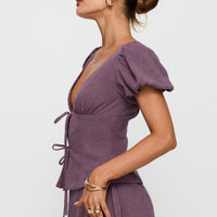 Wilhelmina Blouse Top Mauve