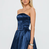 Forevermore Strapless Mini Dress Navy