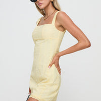 Allegro Mini Dress Lemon