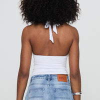 Chilli Halter Top White