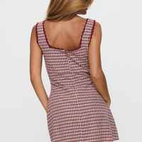 Dasha Mini Dress Red Check