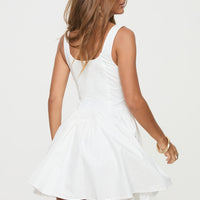 Straplie Mini Dress White
