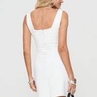 Bombshell Mini Dress White