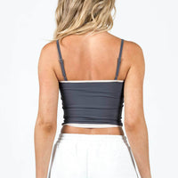 Premier Layered Tank Top Slate