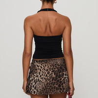 Tejano Mini Skirt Leopard