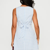 Alfalfa Mini Dress Blue Check