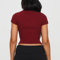 Baseline Rib Tee One Zero Red