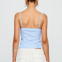 Isolabella Top Blue Stripe