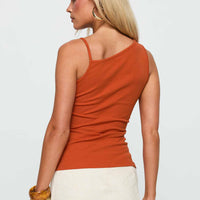 Amarante Sleeveless Top Orange