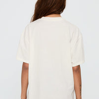 Unwind In Peace Oversized Tee White
