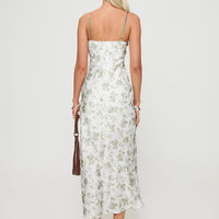 Vasiliki Maxi Dress White / Green Floral