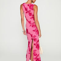 Fionna Floral Maxi Dress Pink