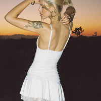 Love Is Alive Lace Mini Dress White