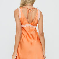Lillipilly Lace Mini Dress Orange