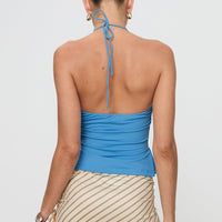 Rehna Halter Top Blue